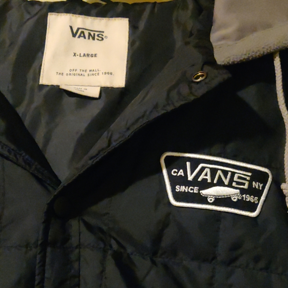 Vans quilted jacket with hood
